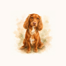 Personalised watercolour dog portrait print in, custom pet gift, 5 x 5", 6 x 6", 6x4", 6.5 x 4.5", 7x5", 5 x 3.5", 8 x 6", 10 x 8", 12 x 8",  12 x 12", 17.5 x 12", 23.5 x 15.5", 29.5" x 19.5"